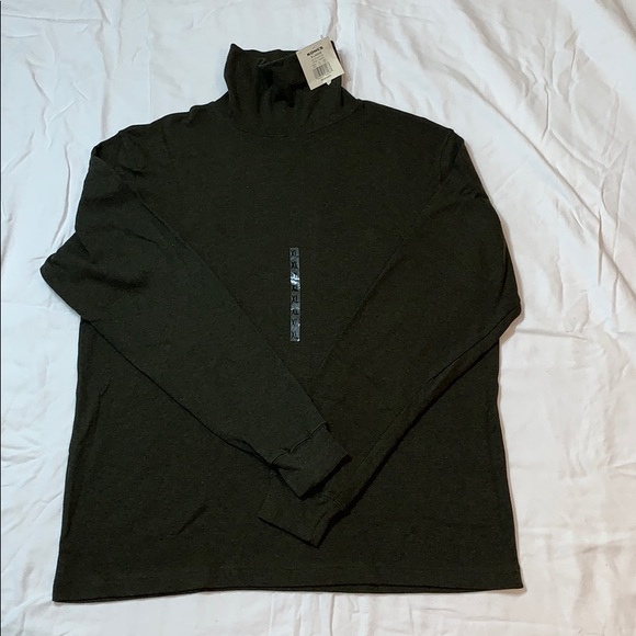 NWT green/gray men’s 100% cotton turtleneck XL - Picture 2 of 3
